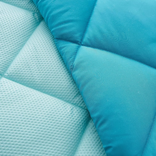 Novotextil- Couette bicolore.  microfibre. Densité 350gr/m2 Turquoise