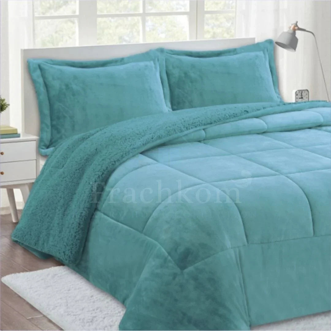 Couette Agneau "Lucas" CP Turquoise
